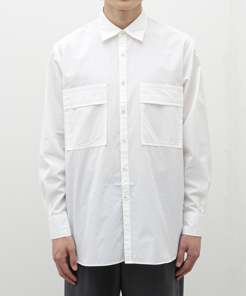 EDIFICE(エディフィス)の「【:colon / コロン】CSH-4 CTN Broad W-Pocket SH(シャツ/ブラウス・メンズ・ホワイト・3/1)」の3枚目の写真