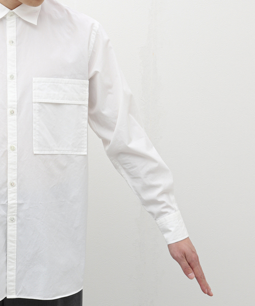 EDIFICE(エディフィス)の「【:colon / コロン】CSH-4 CTN Broad W-Pocket SH(シャツ/ブラウス・メンズ・ホワイト・3/1)」の8枚目の写真