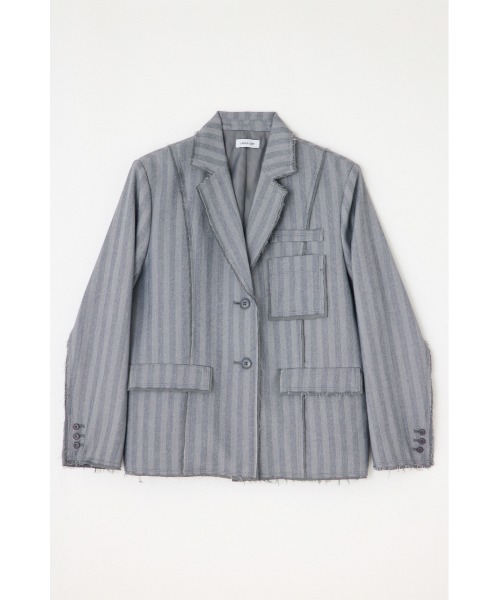 LAGUA GEM(ラグアジェム)の「CUT OFF TAILORED ジャケット(テーラードジャケット・レディース・ピンク/グレー・FREE)」の21枚目の写真