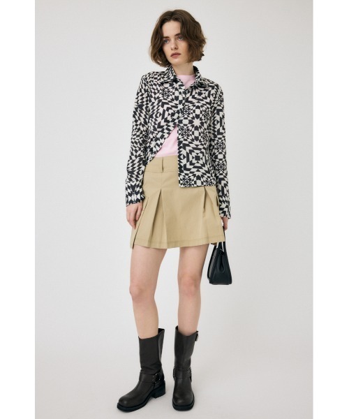 MOUSSY（マウジー）の「MILITARY PLEATS スカート（スカート・レディース・ベージュ/ブラック/オフホワイト・1/2）」の4枚目の写真