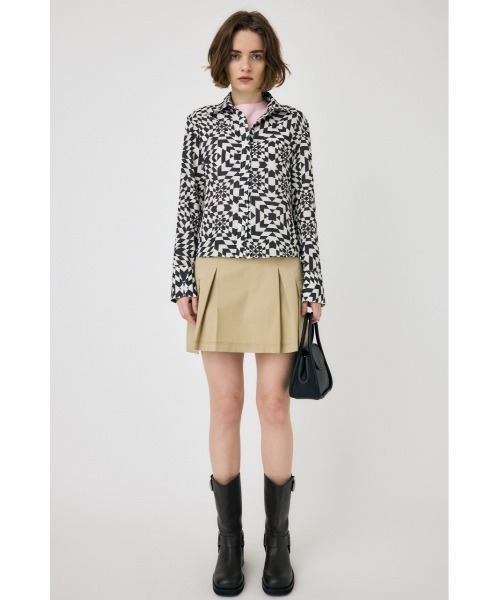 MOUSSY（マウジー）の「MILITARY PLEATS スカート（スカート・レディース・ベージュ/ブラック/オフホワイト・1/2）」の6枚目の写真