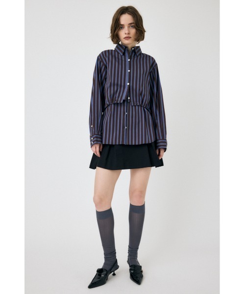 MOUSSY（マウジー）の「MILITARY PLEATS スカート（スカート・レディース・ベージュ/ブラック/オフホワイト・1/2）」の21枚目の写真
