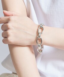 【美品】フィリップオーディベール　シルバーチェーンブレスレット PHILIPPE AUDIBERT（フィリップ オーディベール）の「＜PHILIPPE