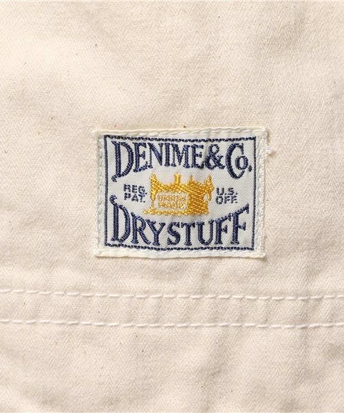 Denime(ドゥニーム)の「【MadeInJapan】ENGINEER SHOP COAT/エンジニアショップコート(ステンカラーコート・メンズ・オフホワイト/ネイビー/オリーブ・MEDIUM/LARGE/SMALL)」の13枚目の写真