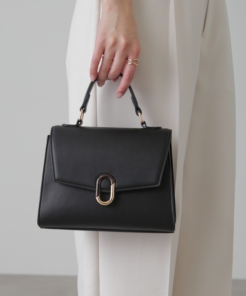 FREE'S MART(フリーズマート)の「◇マーブルクリップバッグ(ショルダーバッグ・レディース・ブラック/ホワイト/ブラック系その他・フリ-)」の2枚目の写真