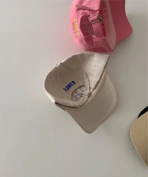 Bambin（ボンバン）の「【 Bambin / ボンバン 】 フラワー 刺繍 カラー キャップ（キャップ・キッズ・ピンク/ブルー/アイボリー/ブラック/ベージュ・FREE）」の11枚目の写真