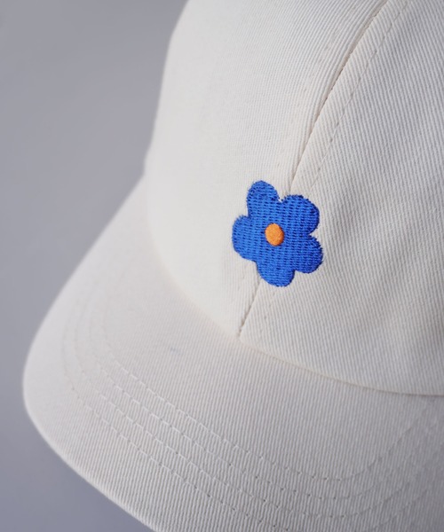 Bambin（ボンバン）の「【 Bambin / ボンバン 】 フラワー 刺繍 カラー キャップ（キャップ・キッズ・ピンク/ブルー/アイボリー/ブラック/ベージュ・FREE）」の16枚目の写真