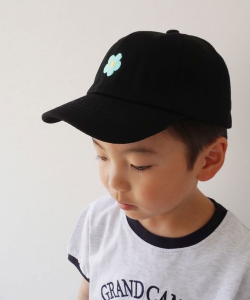 Bambin（ボンバン）の「【 Bambin / ボンバン 】 フラワー 刺繍 カラー キャップ（キャップ・キッズ・ピンク/ブルー/アイボリー/ブラック/ベージュ・FREE）」の20枚目の写真