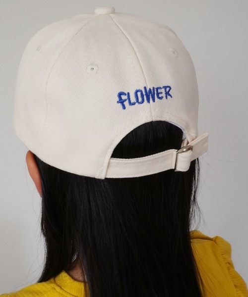 Bambin（ボンバン）の「【 Bambin / ボンバン 】 フラワー 刺繍 カラー キャップ（キャップ・キッズ・ピンク/ブルー/アイボリー/ブラック/ベージュ・FREE）」の19枚目の写真