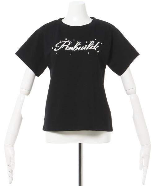 INGNI（イング）の「パールロゴTシャツ／A（Tシャツ/カットソー・レディース・ライトピンク/ライトブルー/オフホワイト/ブラック・M）」の5枚目の写真