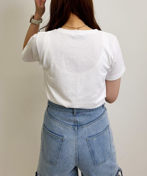 tシャツ パールロゴＴシャツ / 1214160405 レディース セール】パールロゴTシャツ／A（Tシャツ/カットソー）｜INGNI