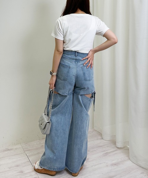 INGNI（イング）の「パールロゴTシャツ／A（Tシャツ/カットソー・レディース・ライトピンク/ライトブルー/オフホワイト/ブラック・M）」の16枚目の写真