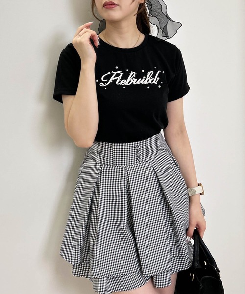 INGNI（イング）の「パールロゴTシャツ／A（Tシャツ/カットソー・レディース・ライトピンク/ライトブルー/オフホワイト/ブラック・M）」の18枚目の写真