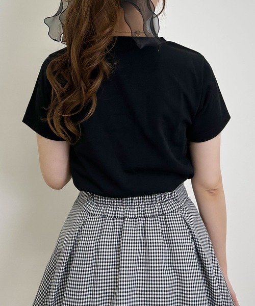 INGNI（イング）の「パールロゴTシャツ／A（Tシャツ/カットソー・レディース・ライトピンク/ライトブルー/オフホワイト/ブラック・M）」の20枚目の写真