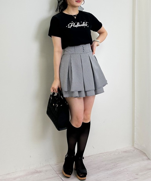 INGNI（イング）の「パールロゴTシャツ／A（Tシャツ/カットソー・レディース・ライトピンク/ライトブルー/オフホワイト/ブラック・M）」の21枚目の写真