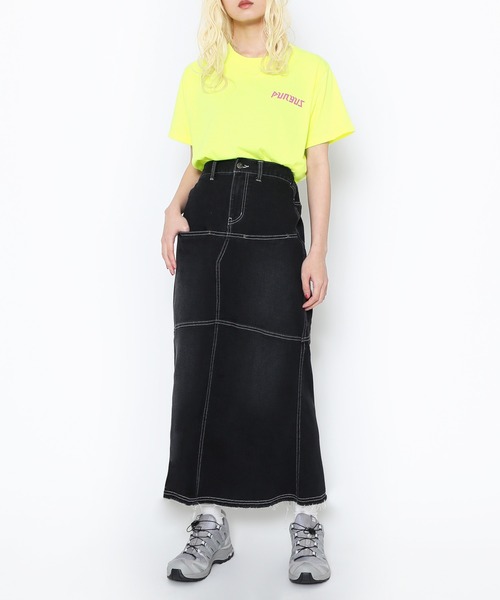 PUNYUS（プニュズ）の「恋愛しようぜ若者Ｔシャツ（Tシャツ/カットソー・レディース・ピンク/ホワイト/イエロー/ブラック・1/2/3/4）」の9枚目の写真