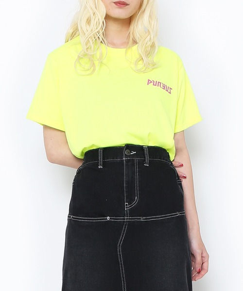 PUNYUS（プニュズ）の「恋愛しようぜ若者Ｔシャツ（Tシャツ/カットソー・レディース・ピンク/ホワイト/イエロー/ブラック・1/2/3/4）」の10枚目の写真