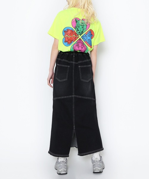 PUNYUS（プニュズ）の「恋愛しようぜ若者Ｔシャツ（Tシャツ/カットソー・レディース・ピンク/ホワイト/イエロー/ブラック・1/2/3/4）」の11枚目の写真