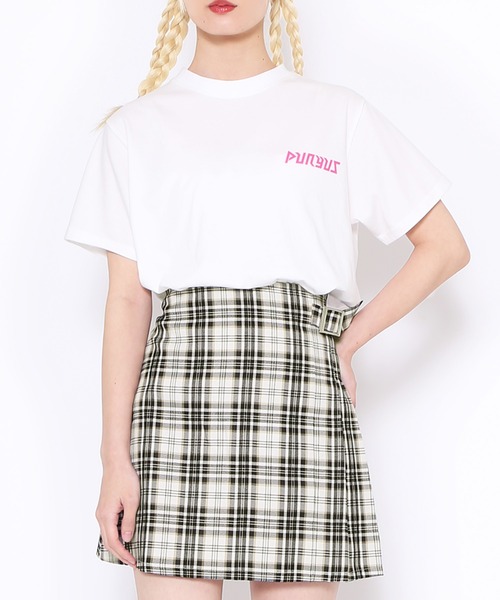 PUNYUS（プニュズ）の「恋愛しようぜ若者Ｔシャツ（Tシャツ/カットソー・レディース・ピンク/ホワイト/イエロー/ブラック・1/2/3/4）」の17枚目の写真