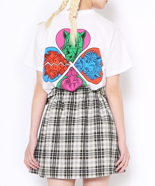 PUNYUS（プニュズ）の「恋愛しようぜ若者Ｔシャツ（Tシャツ/カットソー・レディース・ピンク/ホワイト/イエロー/ブラック・1/2/3/4）」の18枚目の写真