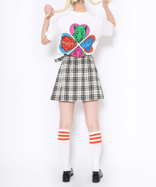 PUNYUS（プニュズ）の「恋愛しようぜ若者Ｔシャツ（Tシャツ/カットソー・レディース・ピンク/ホワイト/イエロー/ブラック・1/2/3/4）」の21枚目の写真