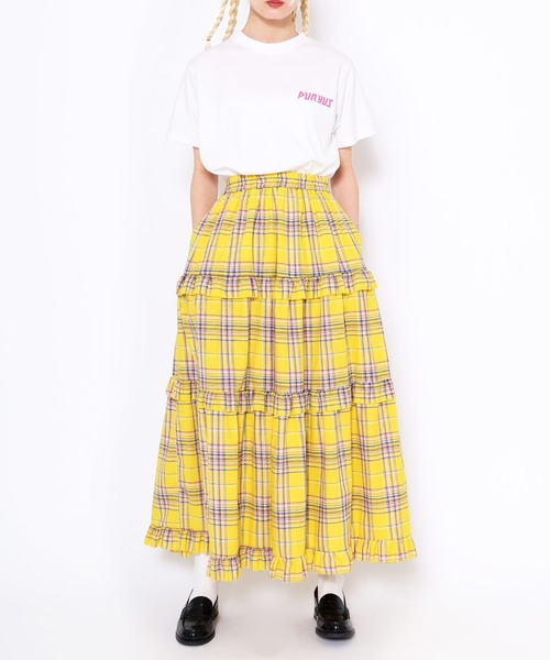 PUNYUS（プニュズ）の「恋愛しようぜ若者Ｔシャツ（Tシャツ/カットソー・レディース・ピンク/ホワイト/イエロー/ブラック・1/2/3/4）」の22枚目の写真