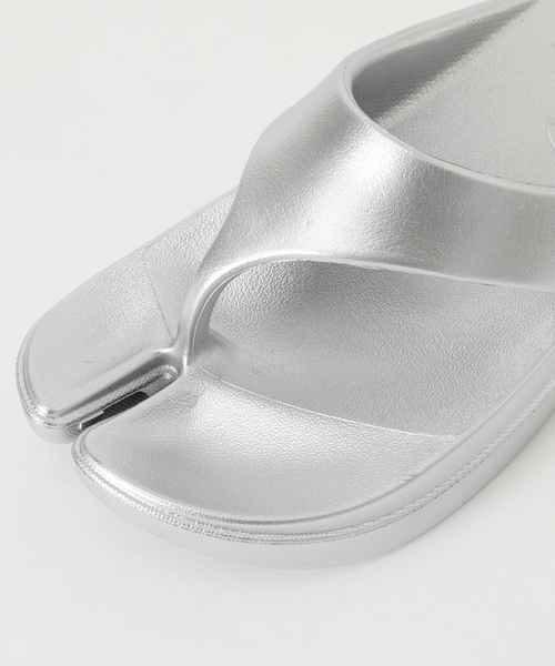 【新品未使用】PAES Flipflop サンダル 25cm シルバー Paes/ペイズ】 FLIP FLOP Coating：サンダル（サンダル