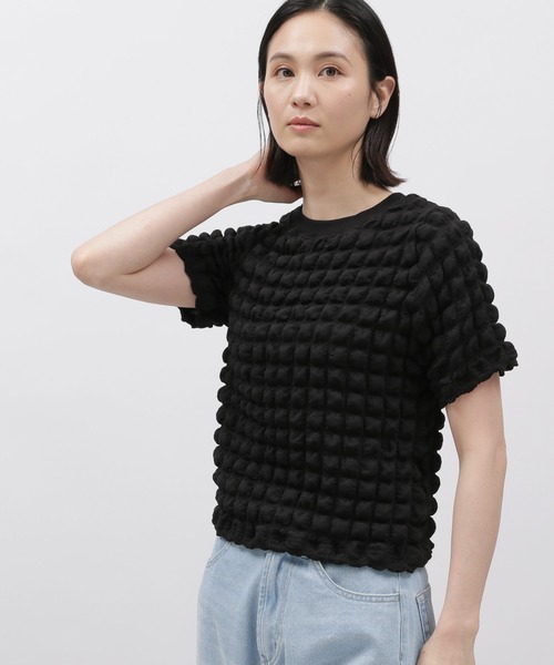 LAKOLE（ラコレ）の「ポップコ－ンTEE / 121034（Tシャツ/カットソー・レディース・ブラック/アイボリー/その他6/その他8・SMALL/MEDIUM）」の2枚目の写真