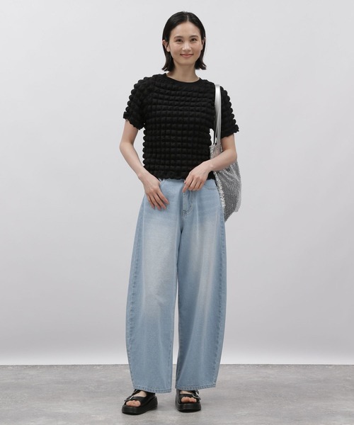 LAKOLE（ラコレ）の「ポップコ－ンTEE / 121034（Tシャツ/カットソー・レディース・ブラック/アイボリー/その他6/その他8・SMALL/MEDIUM）」の9枚目の写真