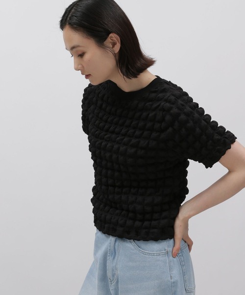 LAKOLE（ラコレ）の「ポップコ－ンTEE / 121034（Tシャツ/カットソー・レディース・ブラック/アイボリー/その他6/その他8・SMALL/MEDIUM）」の7枚目の写真