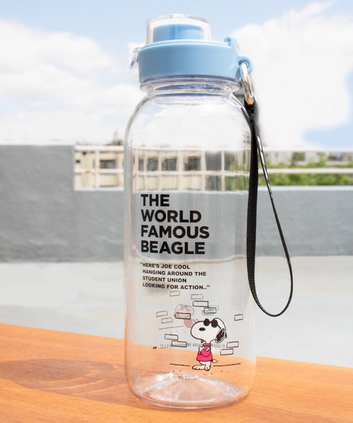 PEANUTS（ピーナッツ）の「〈PEANUTS/ピーナッツ〉DRINK BOTTLE WITH STRAP/ドリンク ボトル with ストラップ（水筒・レディース・グリーン/クリア/レッド/ブラック/オレンジ/ピンク・ONE SIZE）」の6枚目の写真