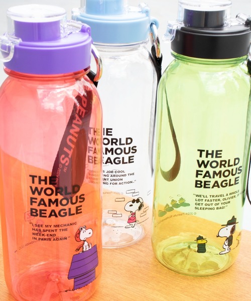 PEANUTS（ピーナッツ）の「〈PEANUTS/ピーナッツ〉DRINK BOTTLE WITH STRAP/ドリンク ボトル with ストラップ（水筒・レディース・グリーン/クリア/レッド/ブラック/オレンジ/ピンク・ONE SIZE）」の12枚目の写真