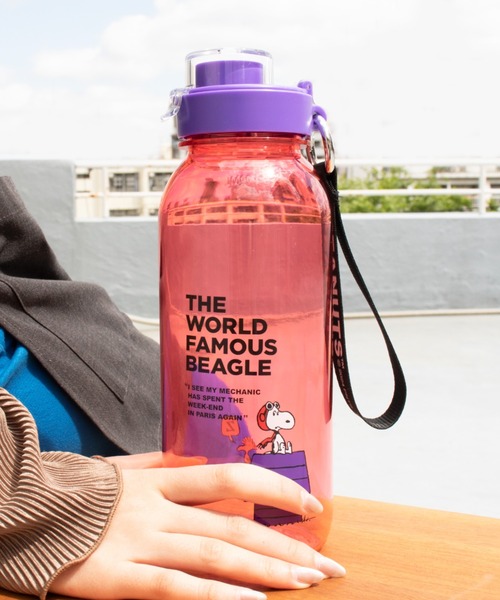 PEANUTS（ピーナッツ）の「〈PEANUTS/ピーナッツ〉DRINK BOTTLE WITH STRAP/ドリンク ボトル with ストラップ（水筒・レディース・グリーン/クリア/レッド/ブラック/オレンジ/ピンク・ONE SIZE）」の13枚目の写真