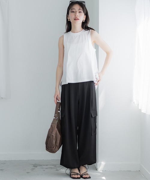 coca(coca)(コカ)の「きれいめワークパンツ(その他パンツ・レディース・ブラック/ベージュ・S/M/L)」の6枚目の写真