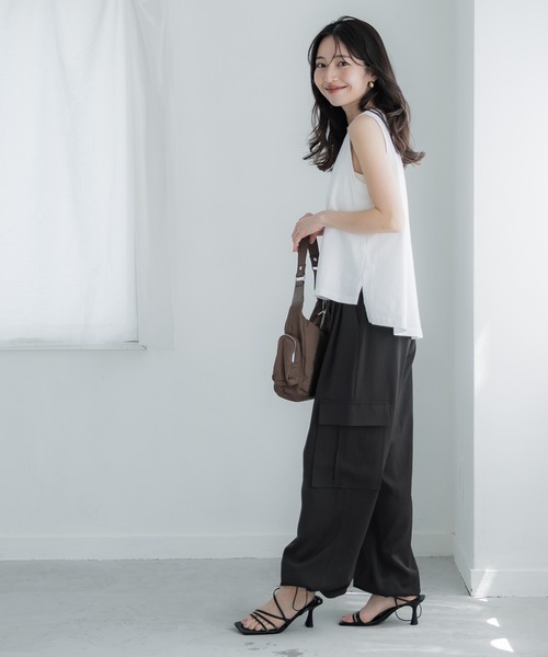 coca(coca)(コカ)の「きれいめワークパンツ(その他パンツ・レディース・ブラック/ベージュ・S/M/L)」の5枚目の写真