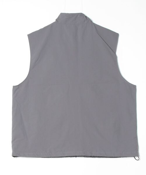 Salong hameu（サロン ハミュー）の「シリコンロゴワッペン ナイロンベスト メンズ レディース（ベスト・メンズ・カーキオリーブ/グレー/ブラック・L/M）」の6枚目の写真