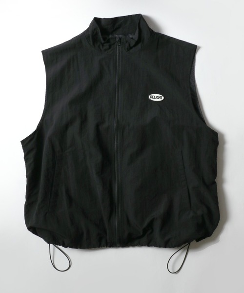 Salong hameu（サロン ハミュー）の「シリコンロゴワッペン ナイロンベスト メンズ レディース（ベスト・メンズ・カーキオリーブ/グレー/ブラック・L/M）」の2枚目の写真