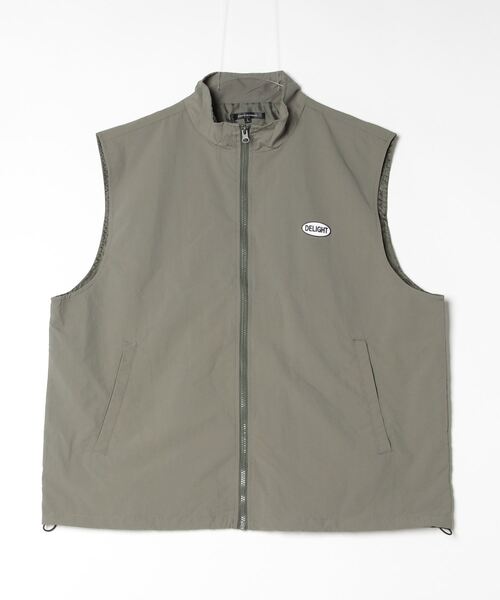 Salong hameu（サロン ハミュー）の「シリコンロゴワッペン ナイロンベスト メンズ レディース（ベスト・メンズ・カーキオリーブ/グレー/ブラック・L/M）」の5枚目の写真