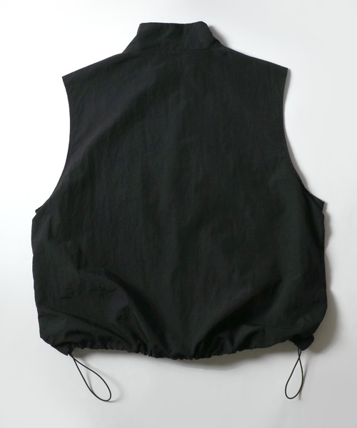 Salong hameu（サロン ハミュー）の「シリコンロゴワッペン ナイロンベスト メンズ レディース（ベスト・メンズ・カーキオリーブ/グレー/ブラック・L/M）」の9枚目の写真