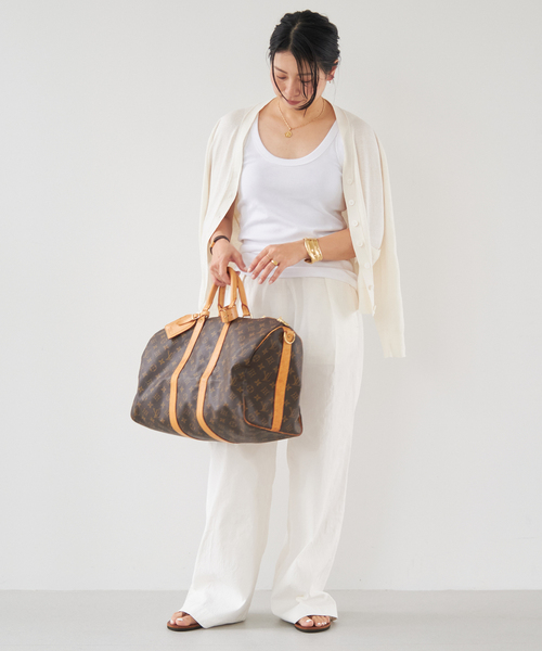 stretch twill タックパンツ（スラックス）｜Deuxieme Classe