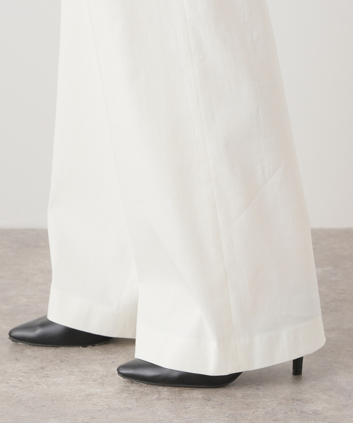 stretch twill タックパンツ 36