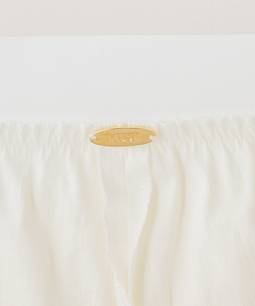 stretch twill タックパンツ（スラックス）｜Deuxieme Classe