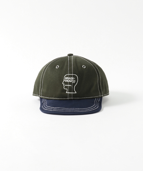 BRAIN DEAD（ブレインデット）の「BRAIN DEAD / ブレインデッド WIRE BRIM 6 PANEL HAT BDS24H01003788（キャップ・メンズ・ブルー系その他/カーキ・FREE）」の4枚目の写真