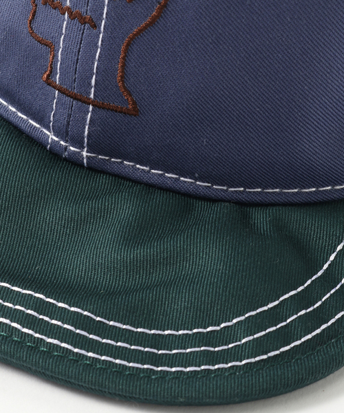 BRAIN DEAD（ブレインデット）の「BRAIN DEAD / ブレインデッド WIRE BRIM 6 PANEL HAT BDS24H01003788（キャップ・メンズ・ブルー系その他/カーキ・FREE）」の7枚目の写真