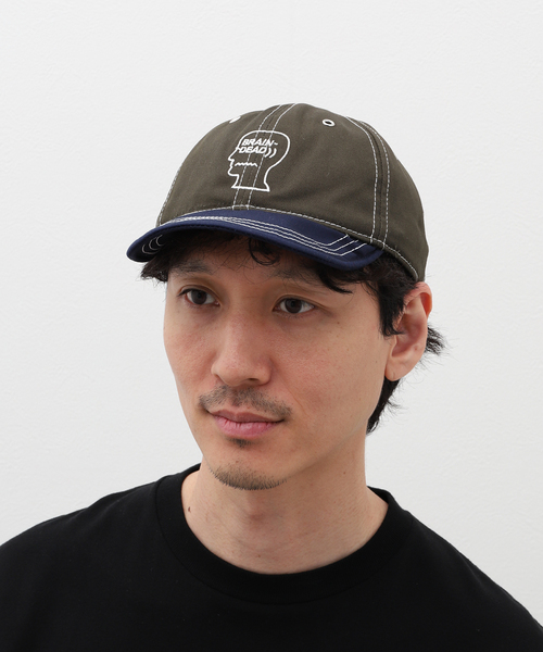 BRAIN DEAD（ブレインデット）の「BRAIN DEAD / ブレインデッド WIRE BRIM 6 PANEL HAT BDS24H01003788（キャップ・メンズ・ブルー系その他/カーキ・FREE）」の6枚目の写真