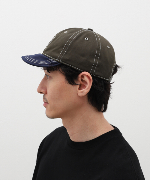 BRAIN DEAD（ブレインデット）の「BRAIN DEAD / ブレインデッド WIRE BRIM 6 PANEL HAT BDS24H01003788（キャップ・メンズ・ブルー系その他/カーキ・FREE）」の5枚目の写真