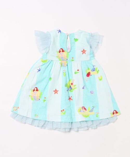 HAKKA BABY（ハッカベビー）の「[ベビー]hakka　kids×yuko　maegawa　ひみつのうみプリントワンピース（ワンピース・キッズ・ライトブルー/イエロー・80ｃｍ/90cm）」の3枚目の写真