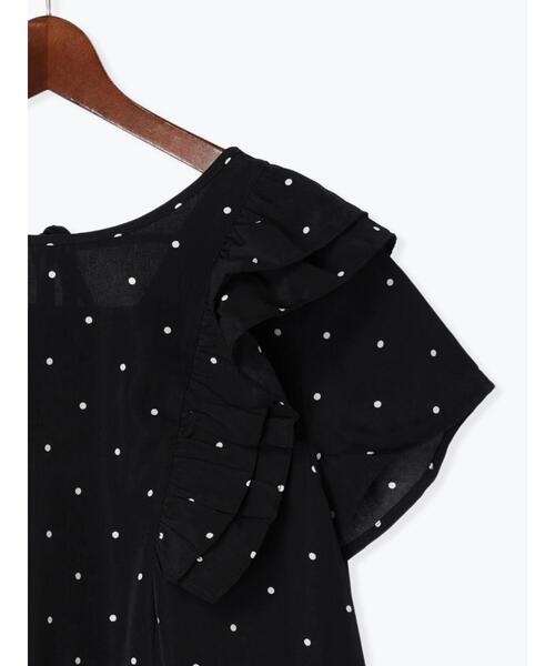 Te chichi TERRASSE（テチチテラス）の「ドット肩フリルブラウス（シャツ/ブラウス・レディース・オフホワイト/ブラック/ネイビー・F）」の10枚目の写真