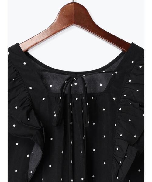 Te chichi TERRASSE（テチチテラス）の「ドット肩フリルブラウス（シャツ/ブラウス・レディース・オフホワイト/ブラック/ネイビー・F）」の12枚目の写真