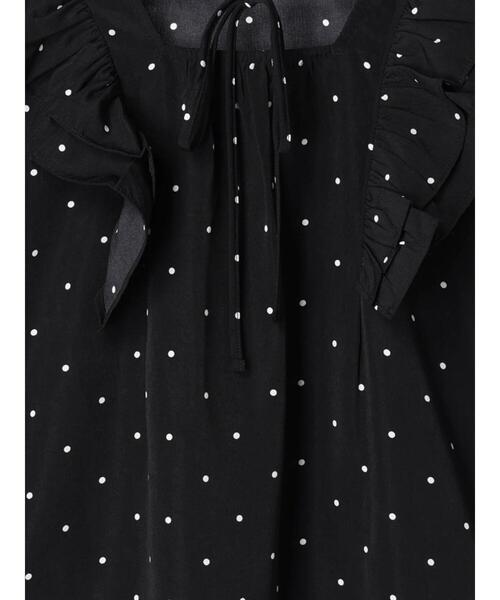 Te chichi TERRASSE（テチチテラス）の「ドット肩フリルブラウス（シャツ/ブラウス・レディース・オフホワイト/ブラック/ネイビー・F）」の13枚目の写真